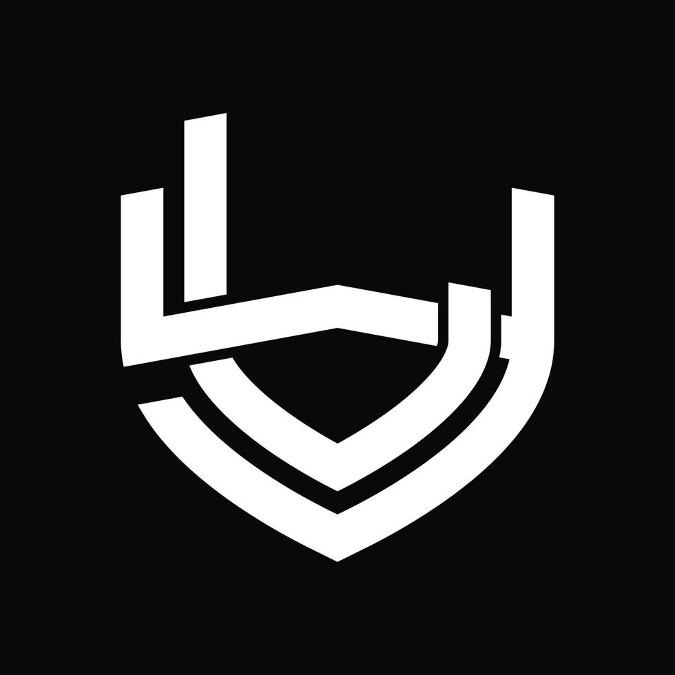 LY Logo monogram vintage design template vector