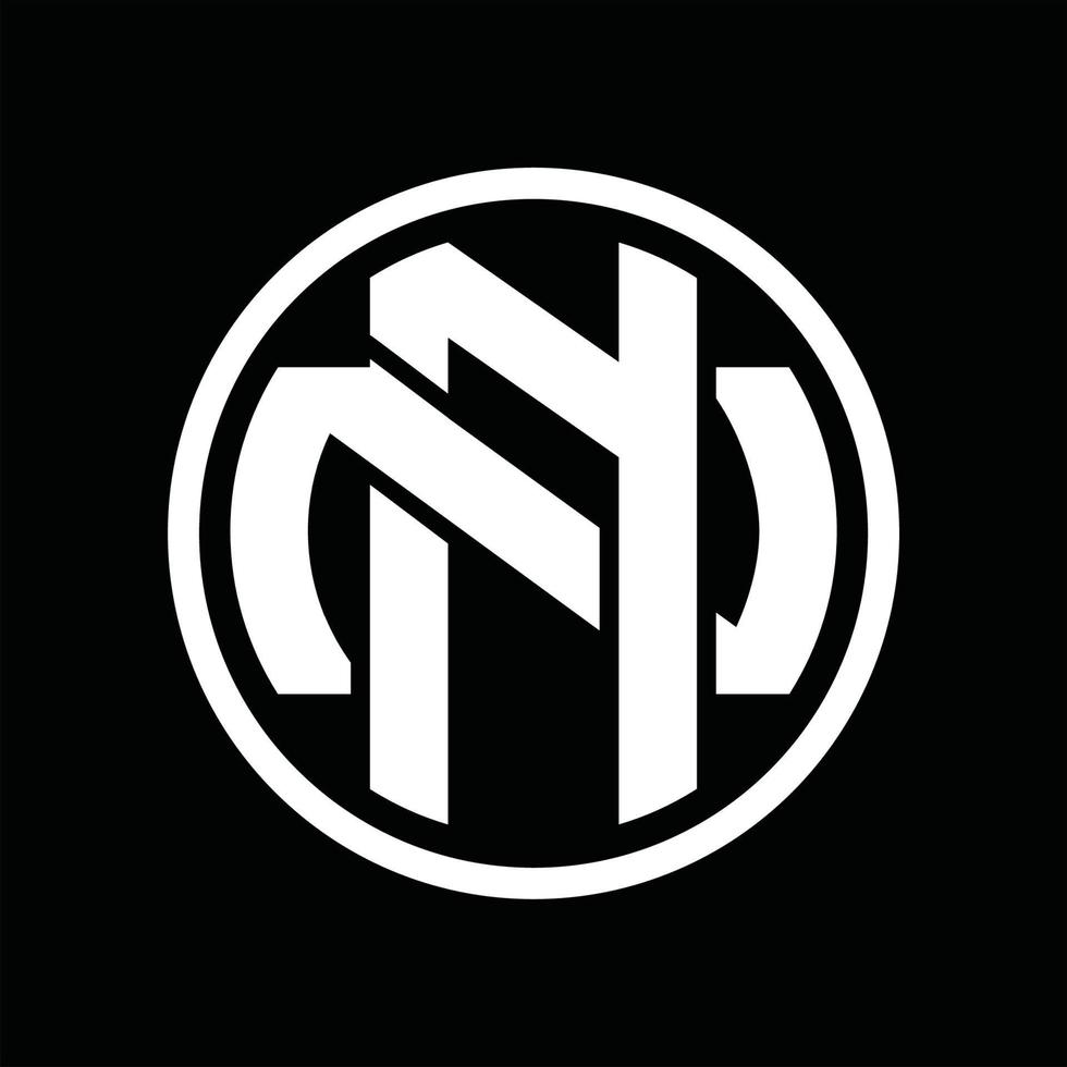 NN Logo monogram design template vector