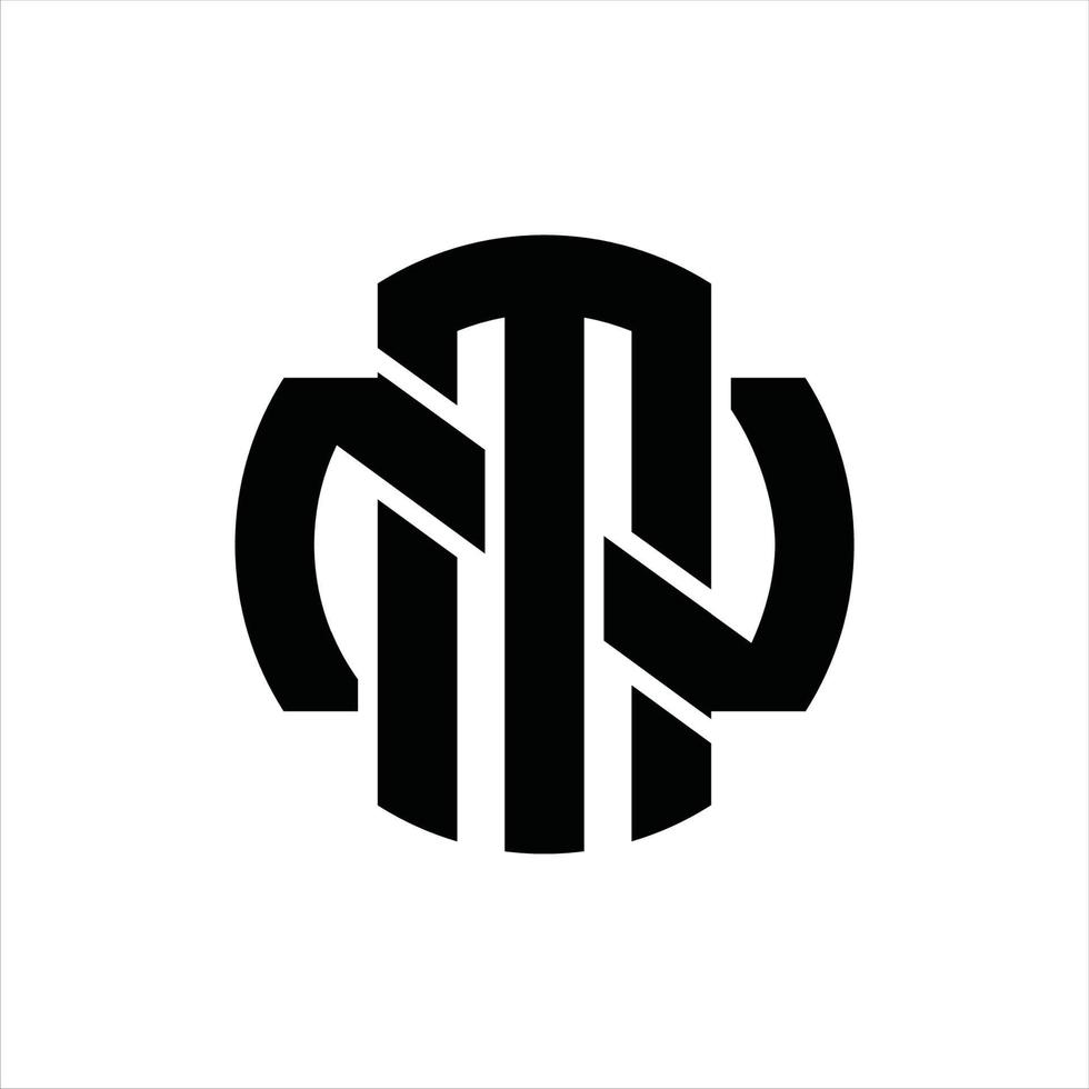 MN Logo monogram design template vector