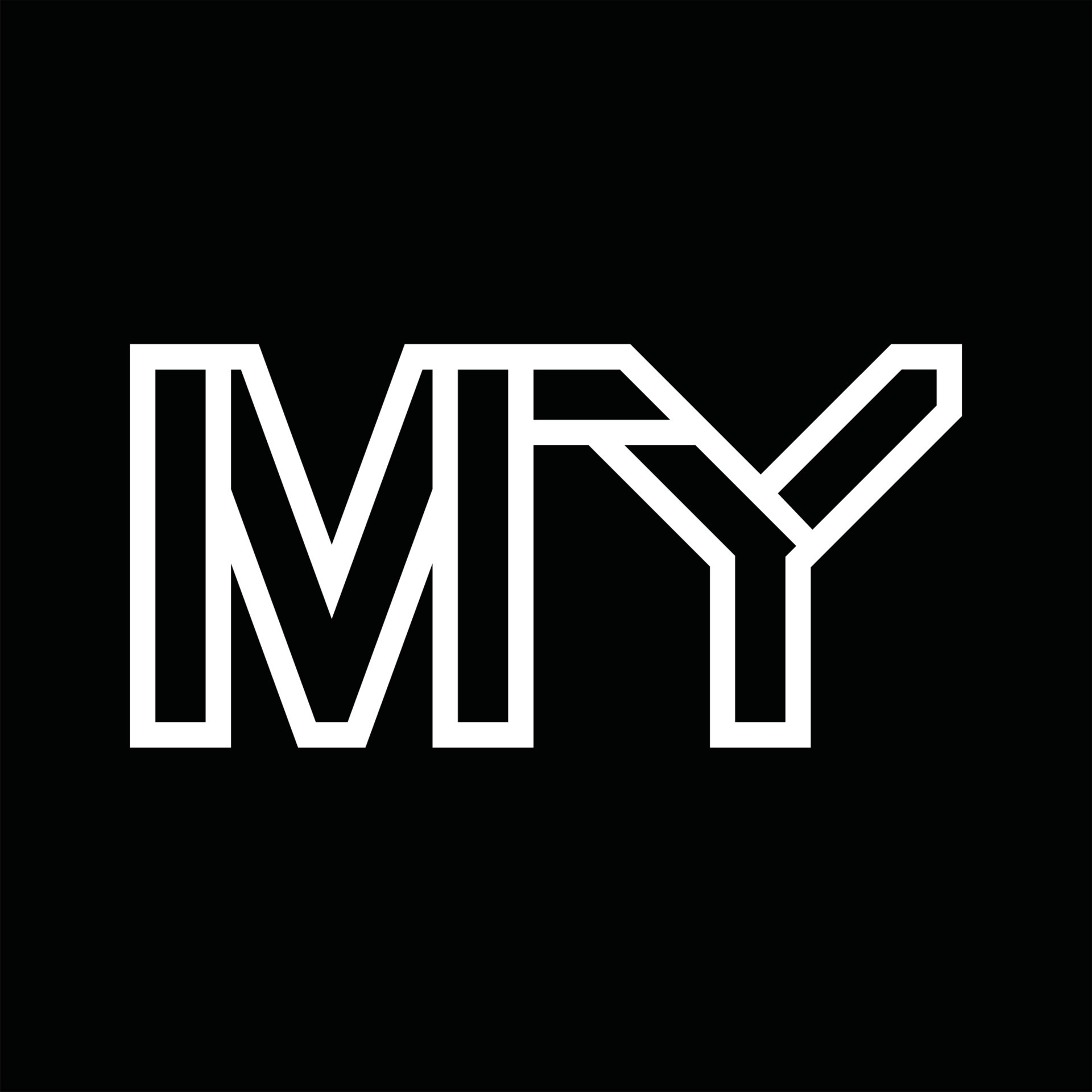 MY Logo monogram with line style negative space 16572860 Vector Art at Vecteezy MY Logo monogram with line style negative space 16572860 Vector Art at Vecteezy