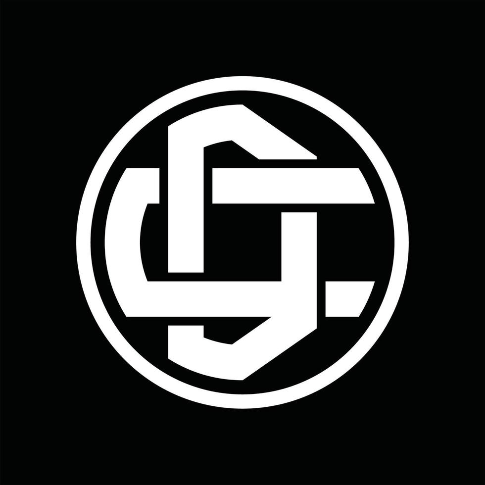 DC Logo monogram design template vector