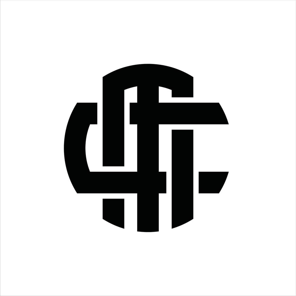 MC Logo monogram design template vector