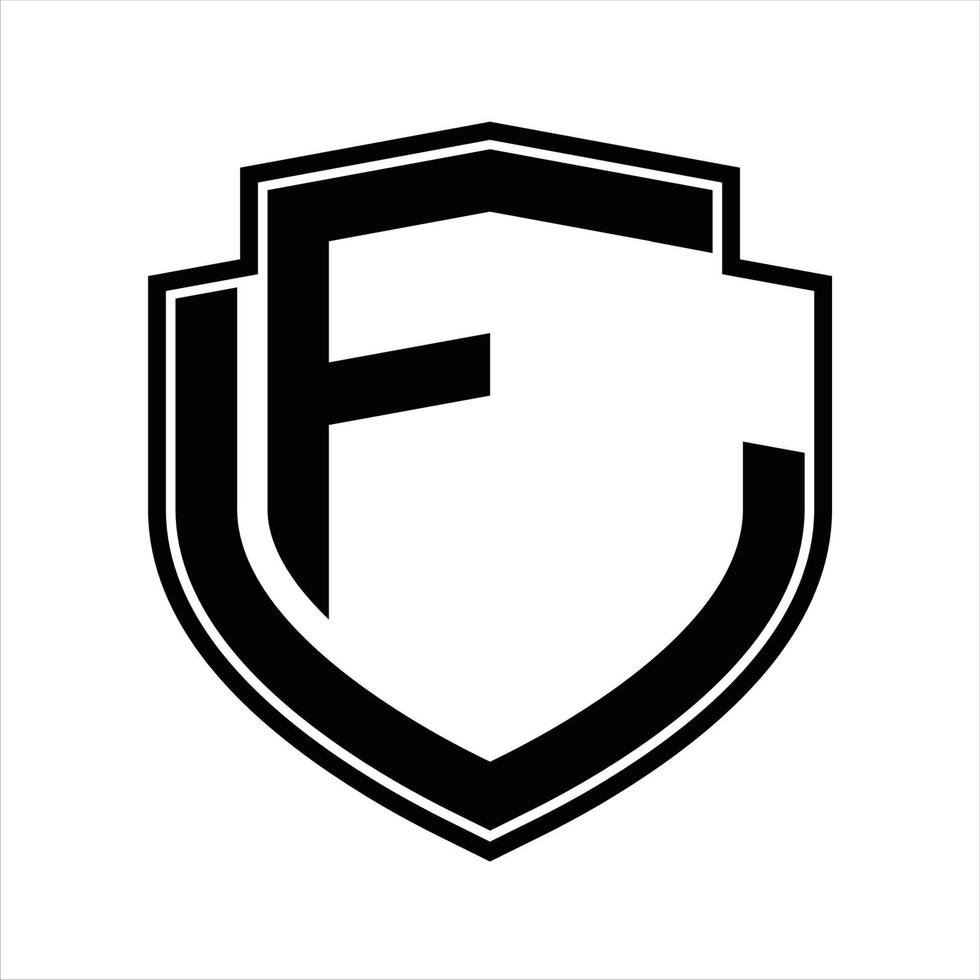FL Logo monogram vintage design template vector