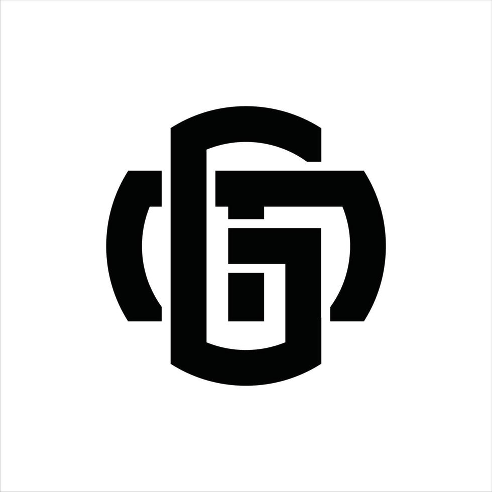 GM Logo monogram design template vector