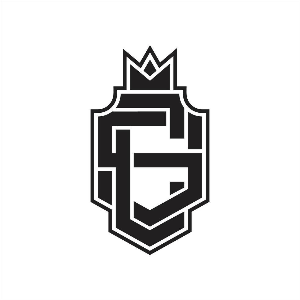 CS Logo monogram design template vector