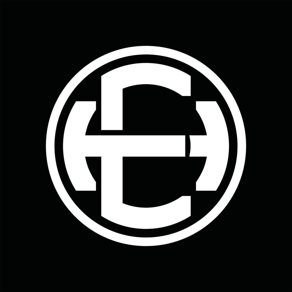 EH Logo monogram design template vector