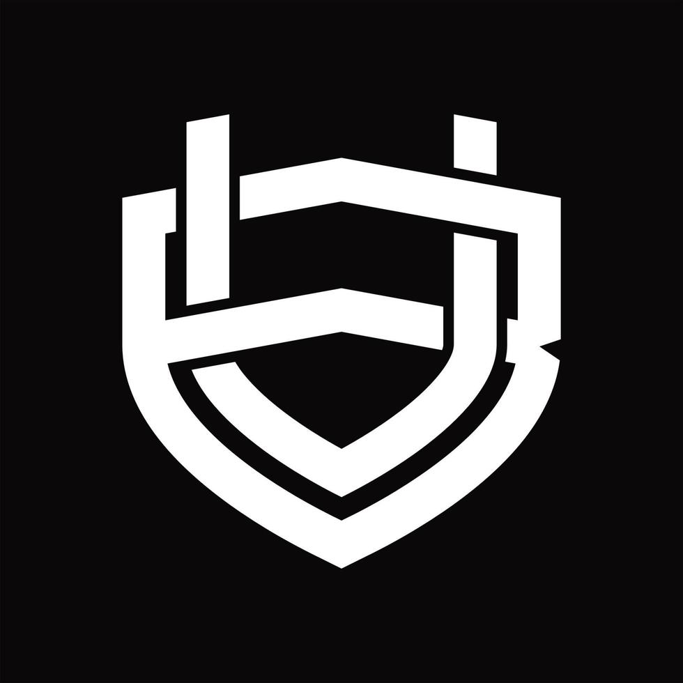 UB Logo monogram vintage design template vector