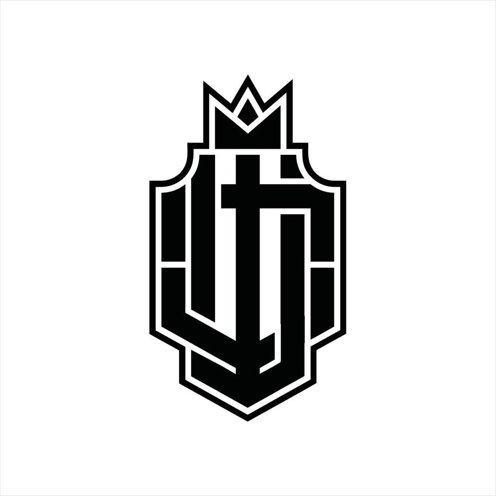 WO Logo monogram design template vector