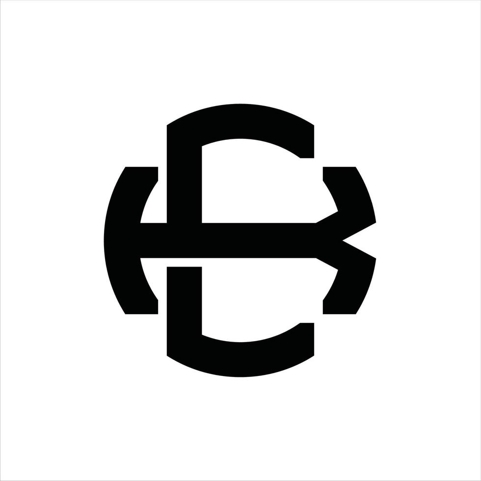 plantilla de diseño de monograma de logotipo ek vector