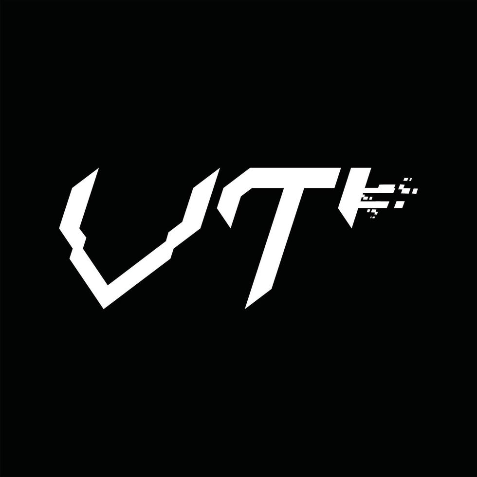 VT Logo monogram abstract speed technology design template vector