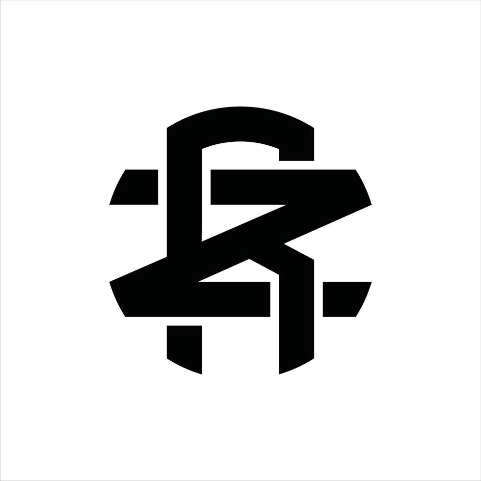 RZ Logo monogram design template vector