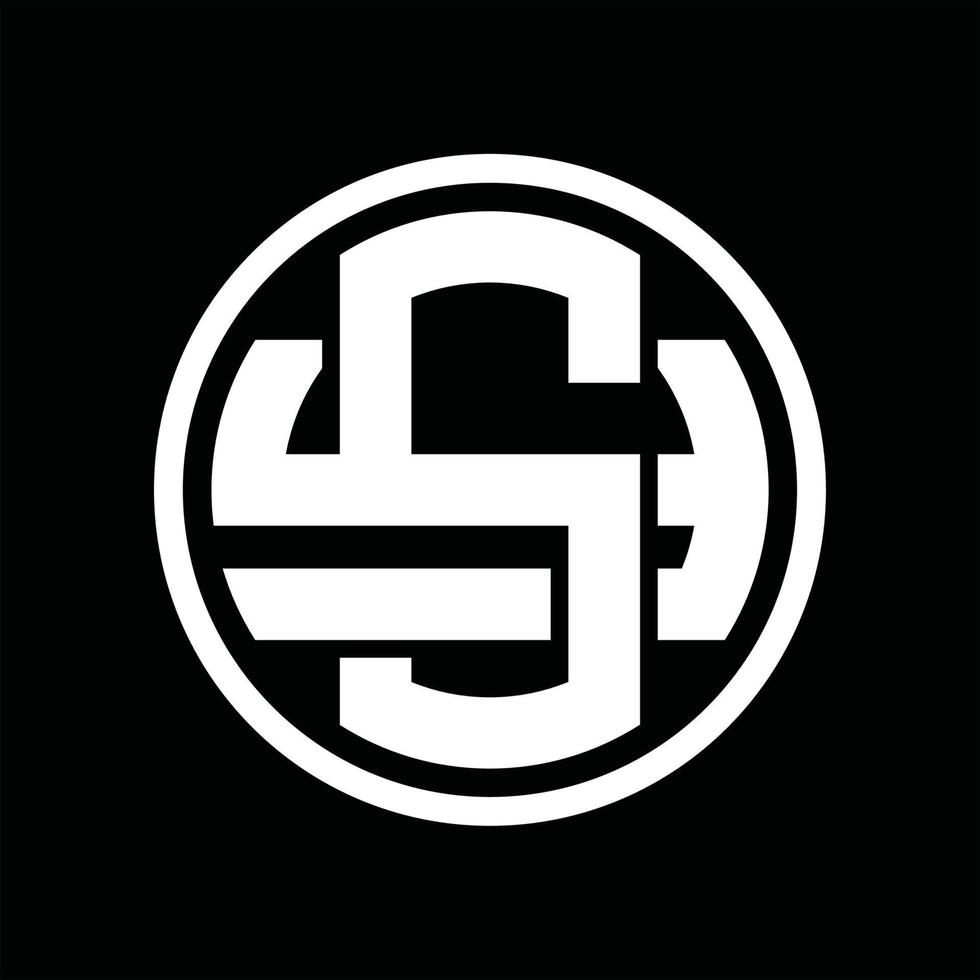 SY Logo monogram design template vector