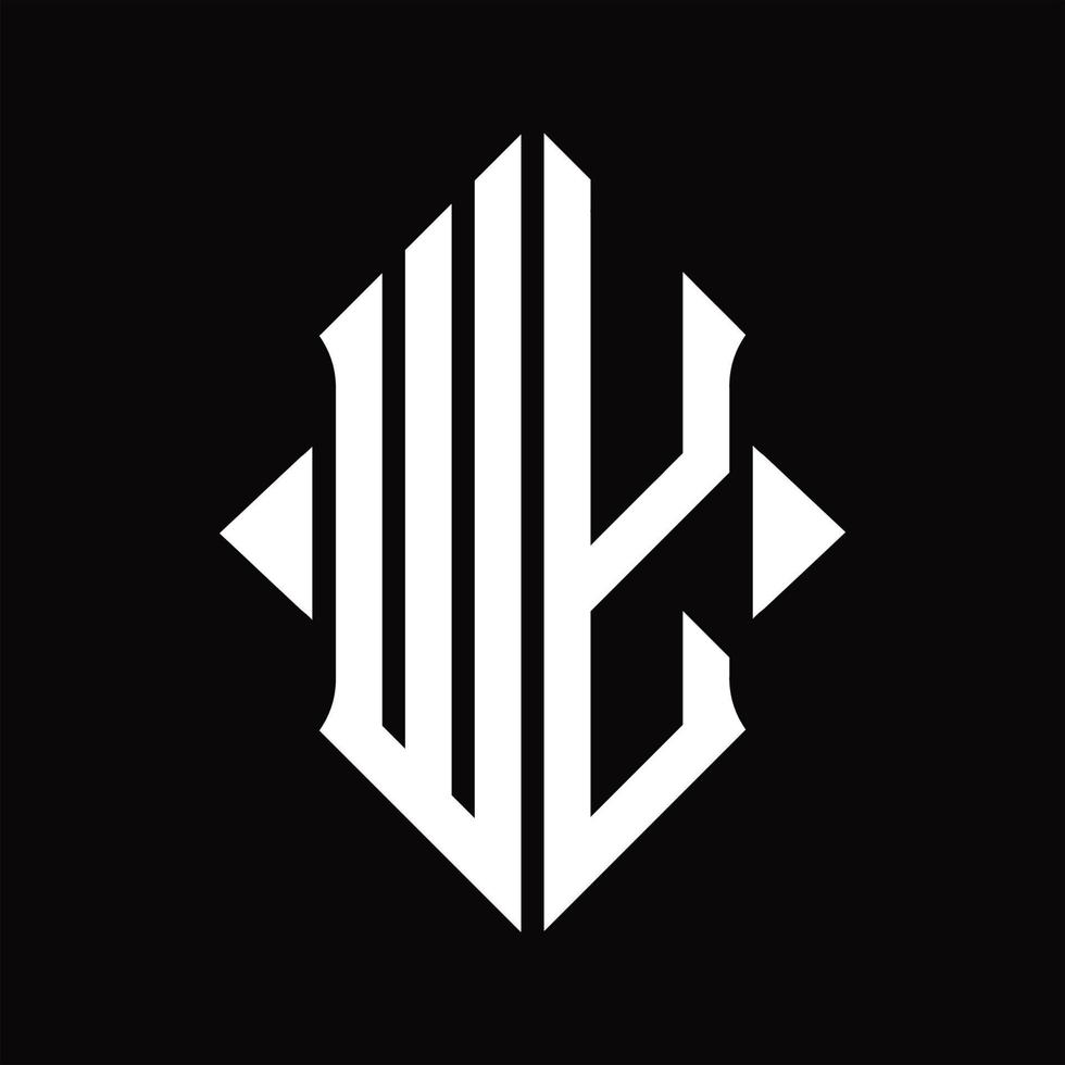 monograma del logotipo wy con plantilla de diseño aislado en forma de escudo vector