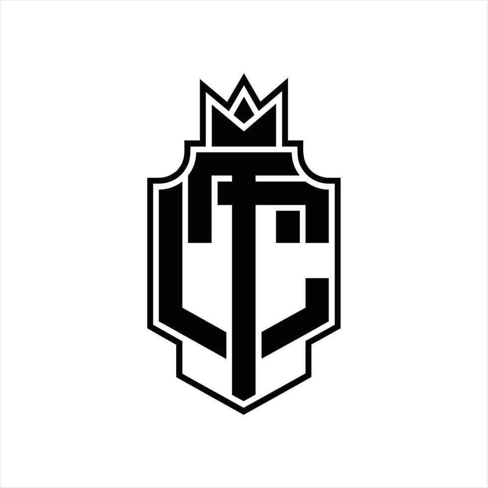 TC Logo monogram design template vector