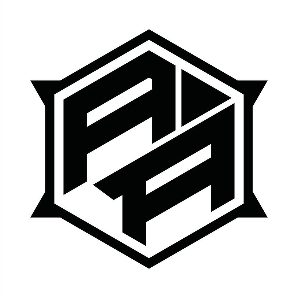 AA Logo monogram design template vector