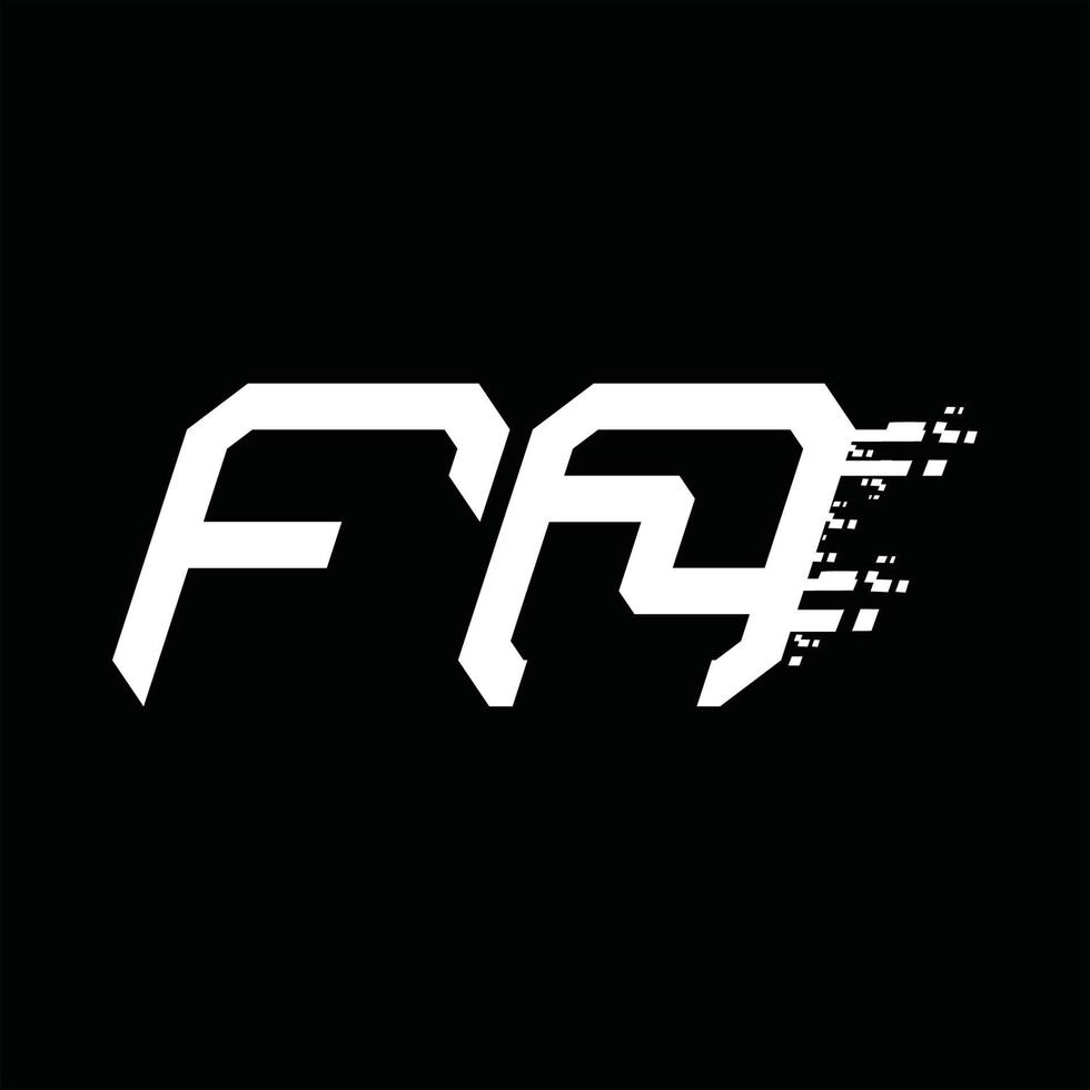 FA Logo monogram abstract speed technology design template vector