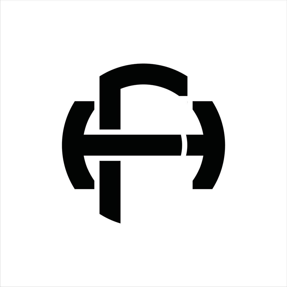 FH Logo monogram design template vector