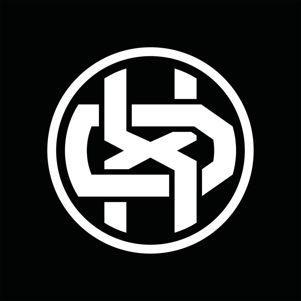 XD Logo monogram design template vector