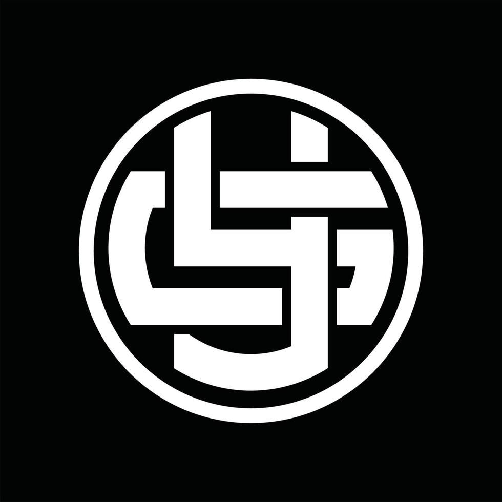 YG Logo monogram design template vector