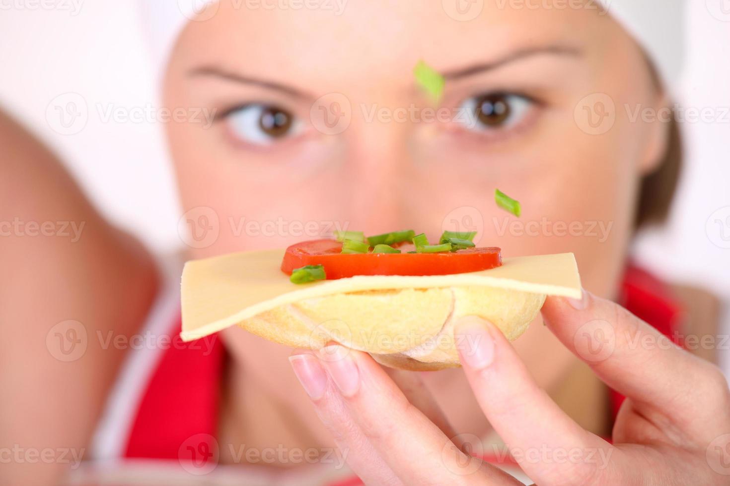 Woman in the kitchen photo