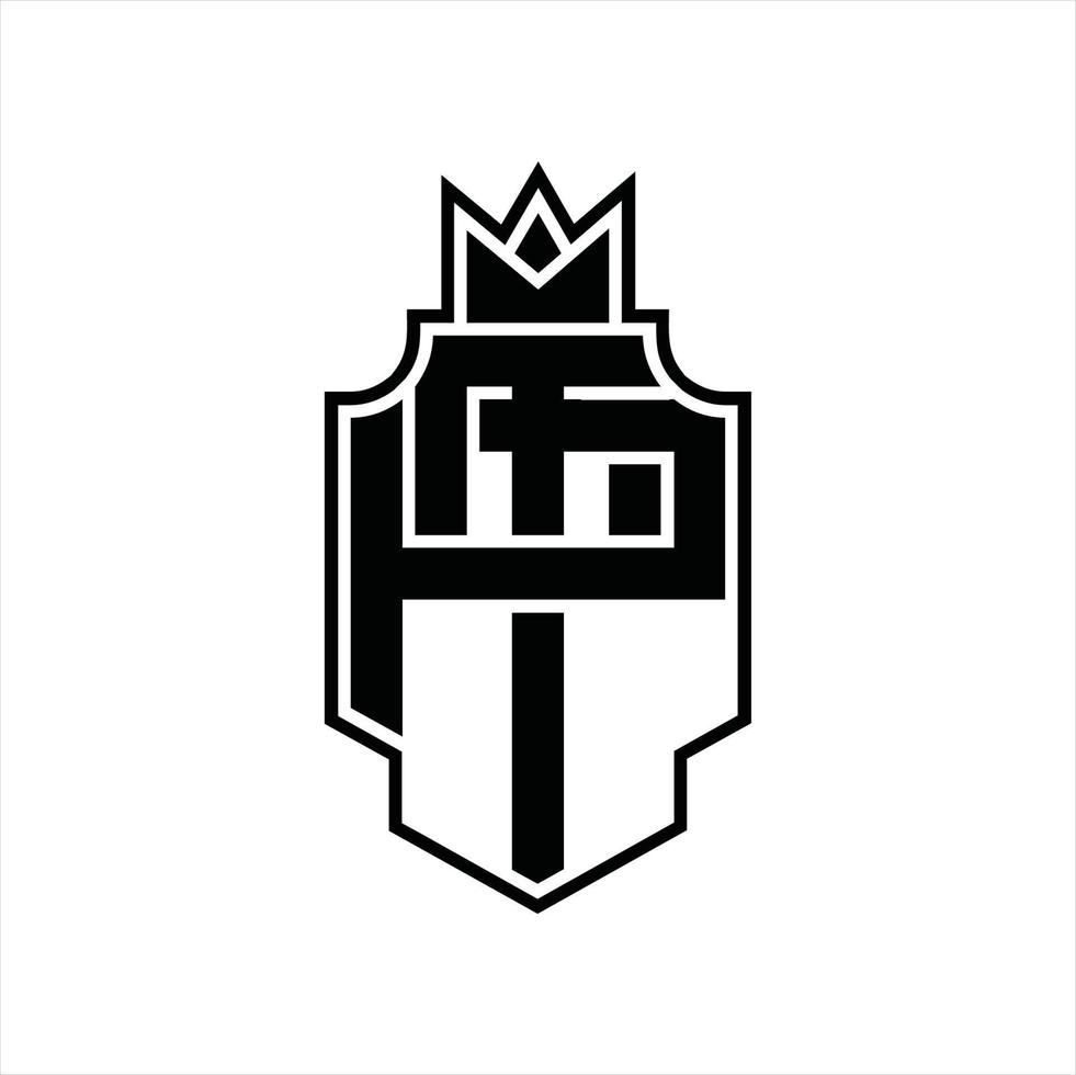 TP Logo monogram design template vector