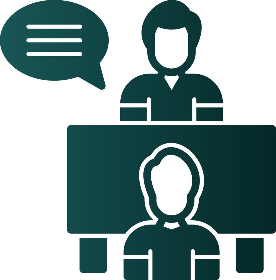 Interview Vector Icon Design
