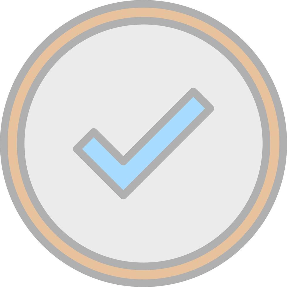 Checked Vector Icon Design