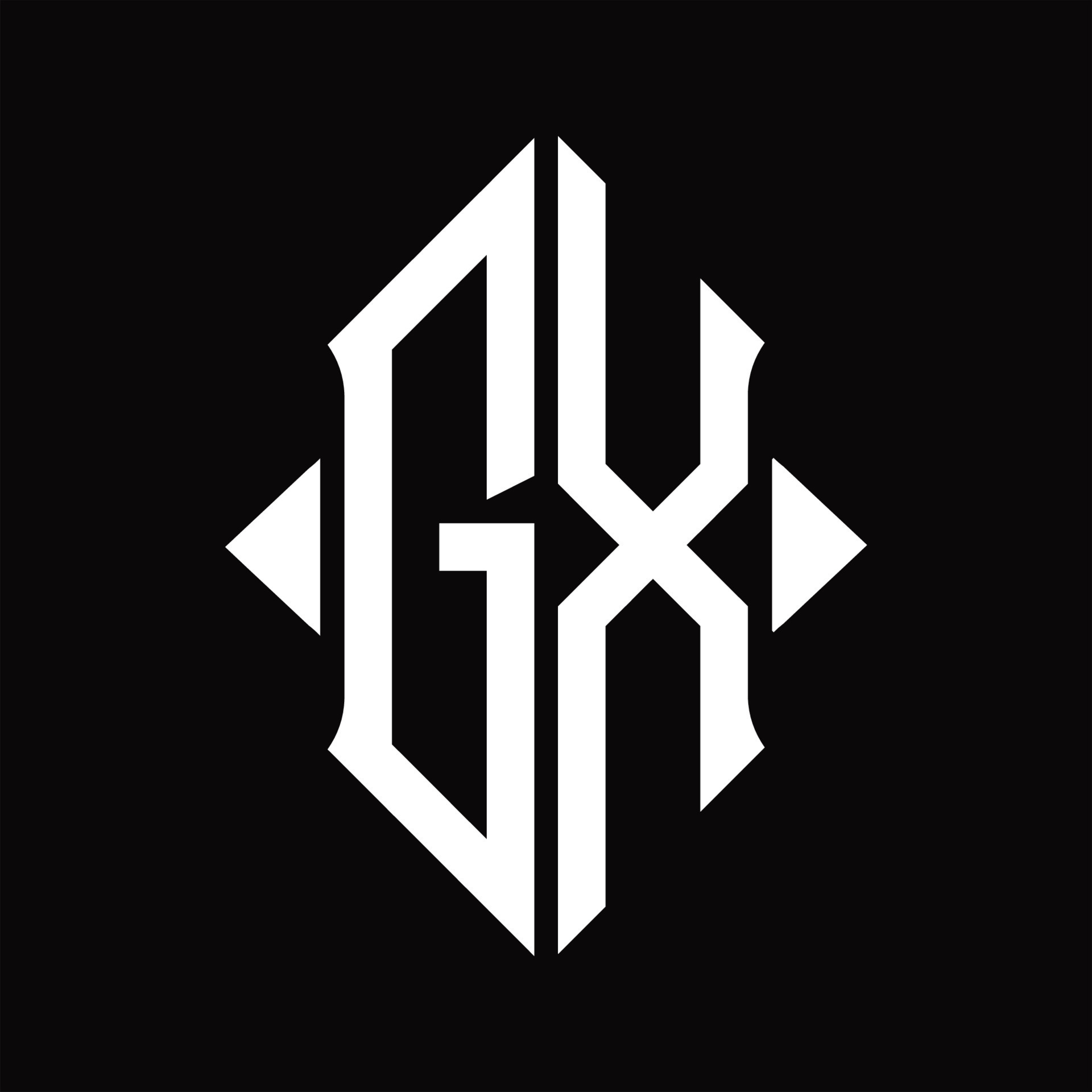 GX Logo monogram with shield shape isolated design template 16577133 ...