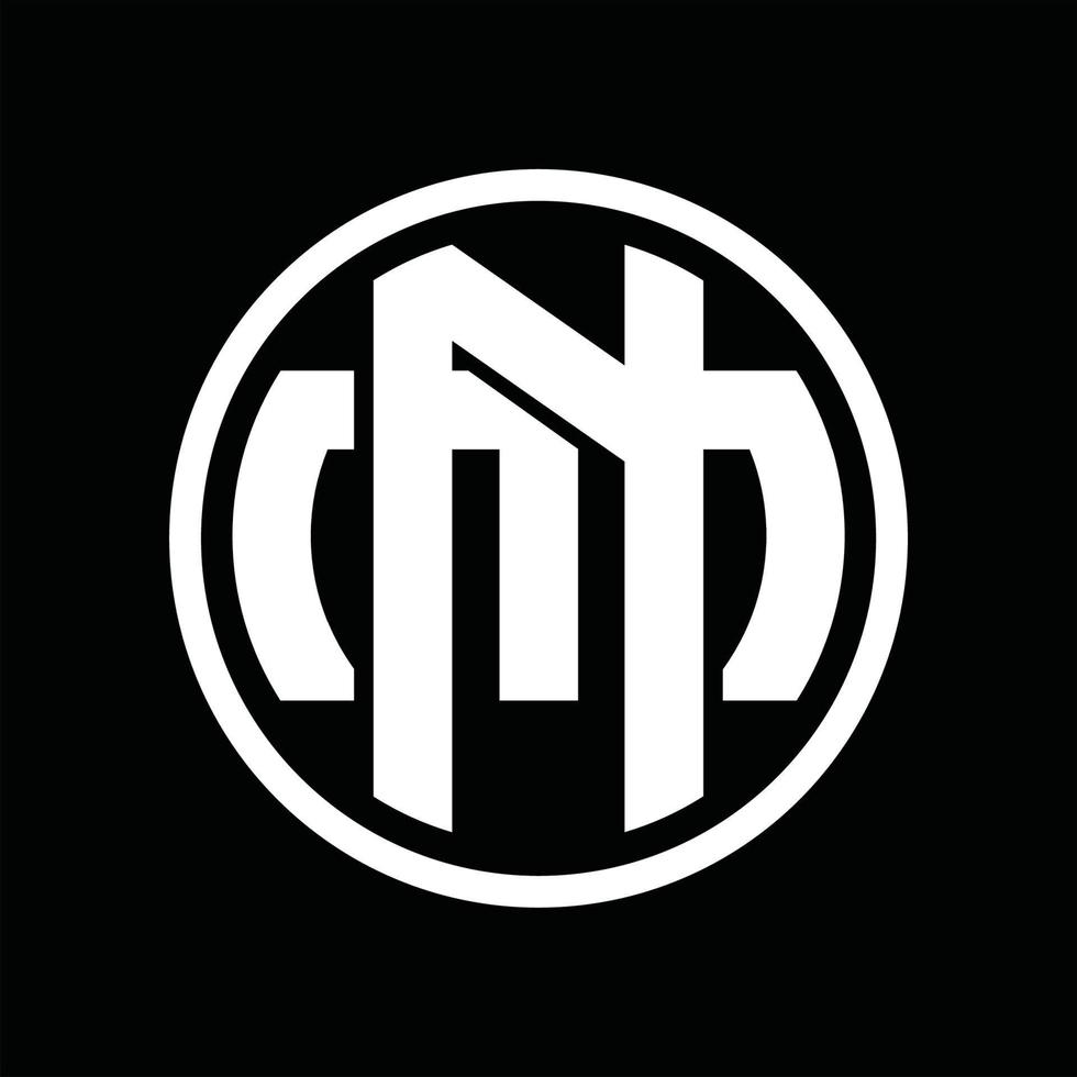 NM Logo monogram design template vector
