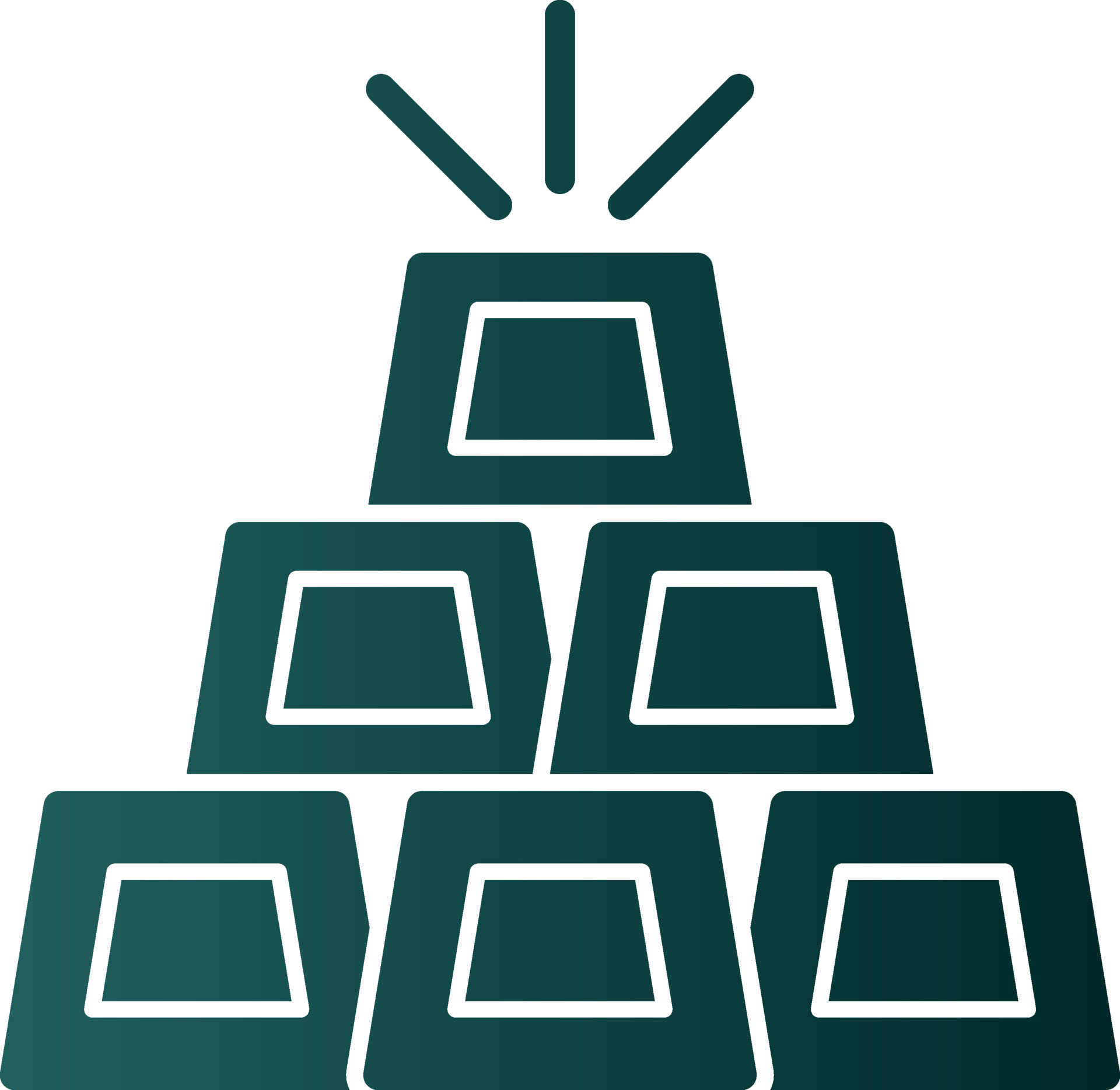 Gold Ingots Vector Icon Design 16577393 Vector Art at Vecteezy