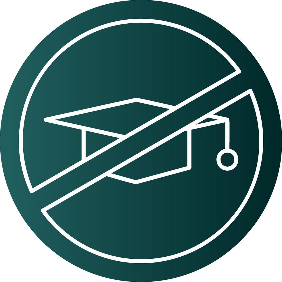 No Education Vector Icon Design