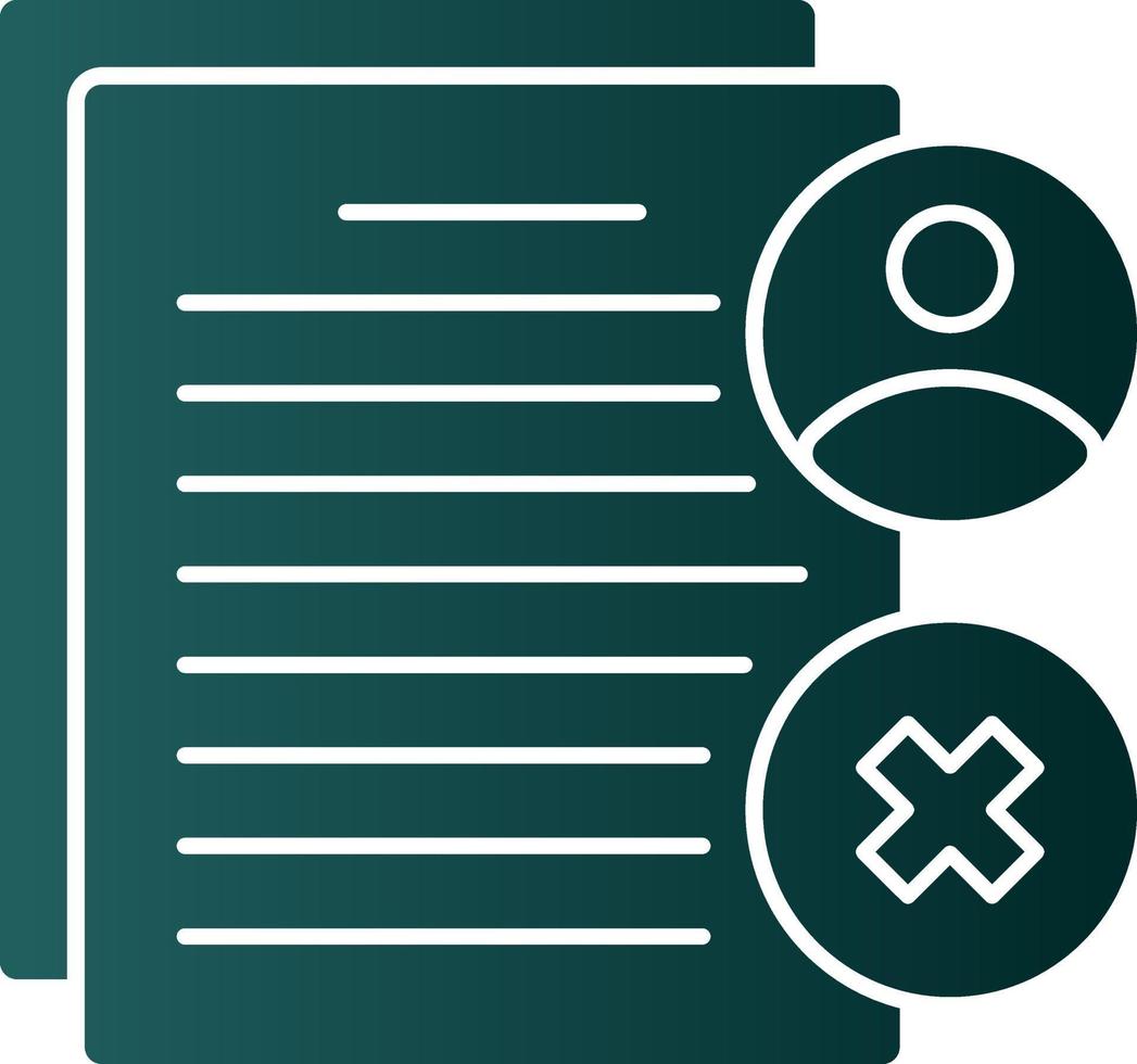 Rejected Vector Icon Design