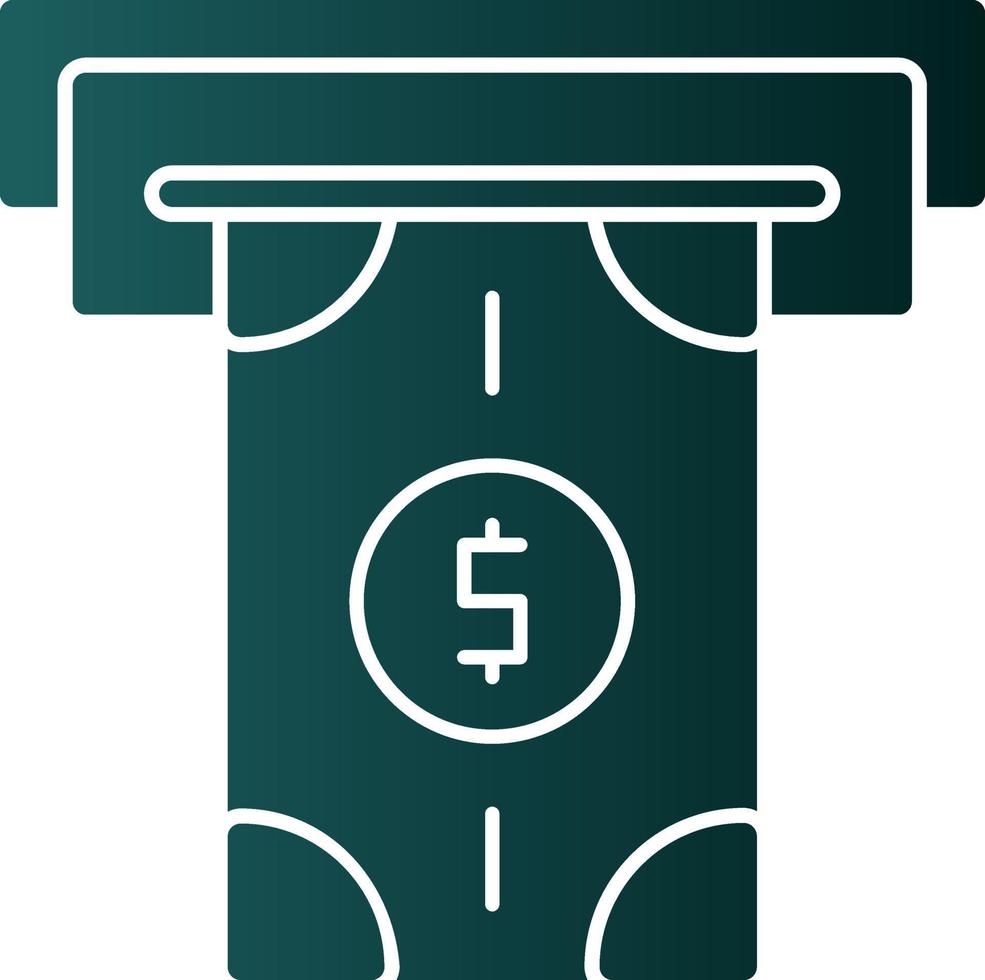 Money Withdrawal Vector Icon Design