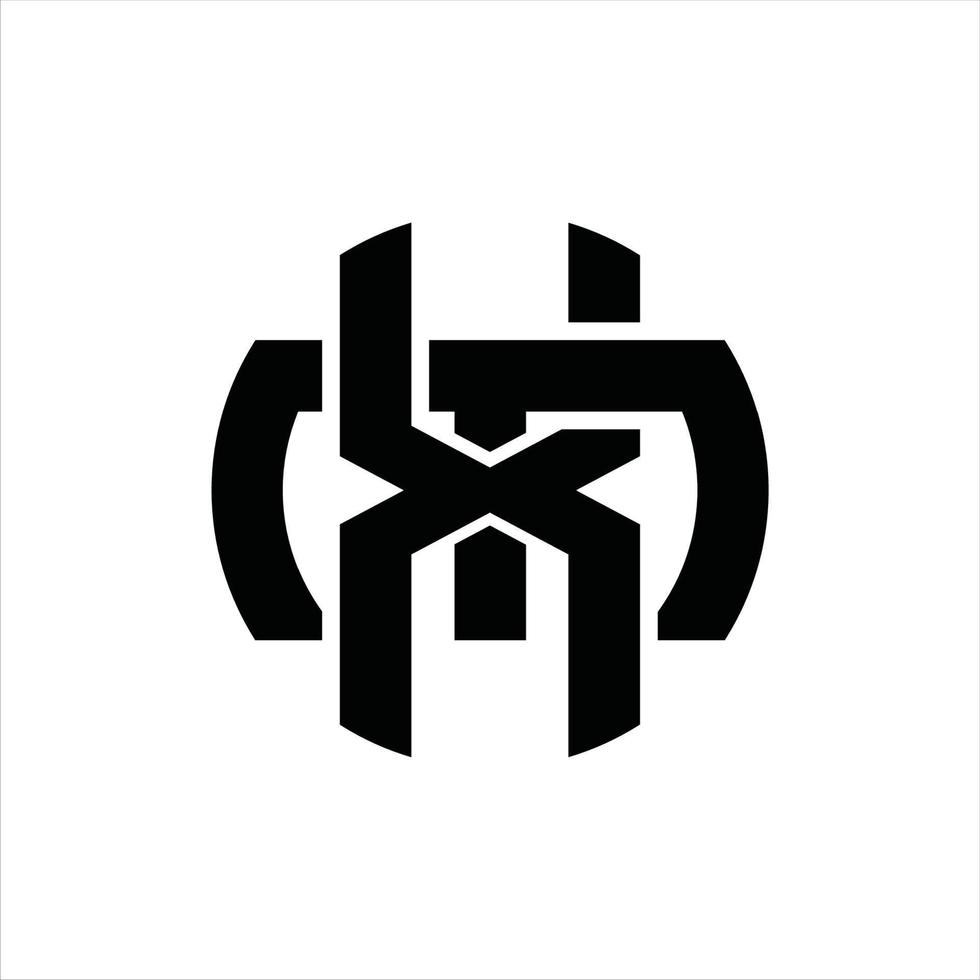 XM Logo monogram design template vector