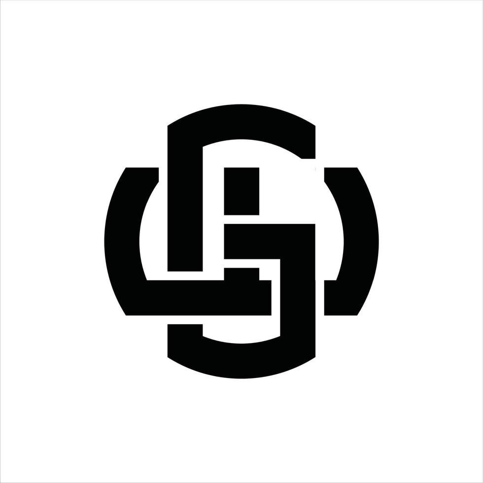 GW Logo monogram design template vector