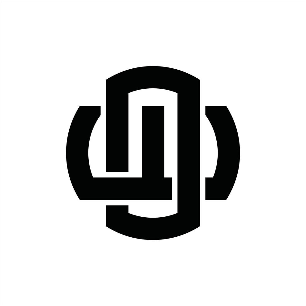 OW Logo monogram design template vector
