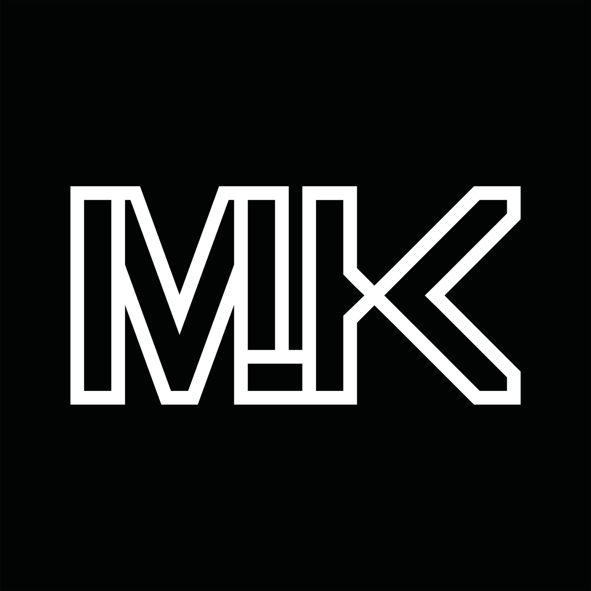 MK Logo monogram with line style negative space 16578211 Vector Art at ...