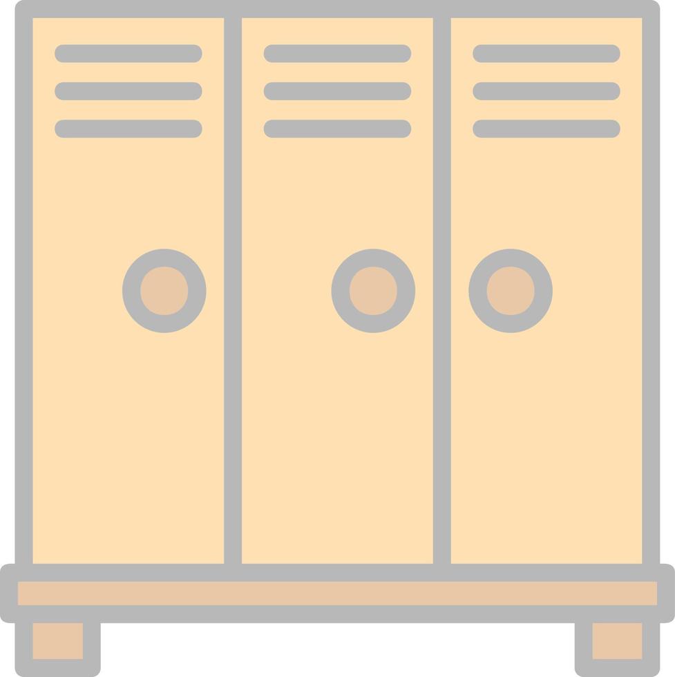 Locker Vector Icon Design