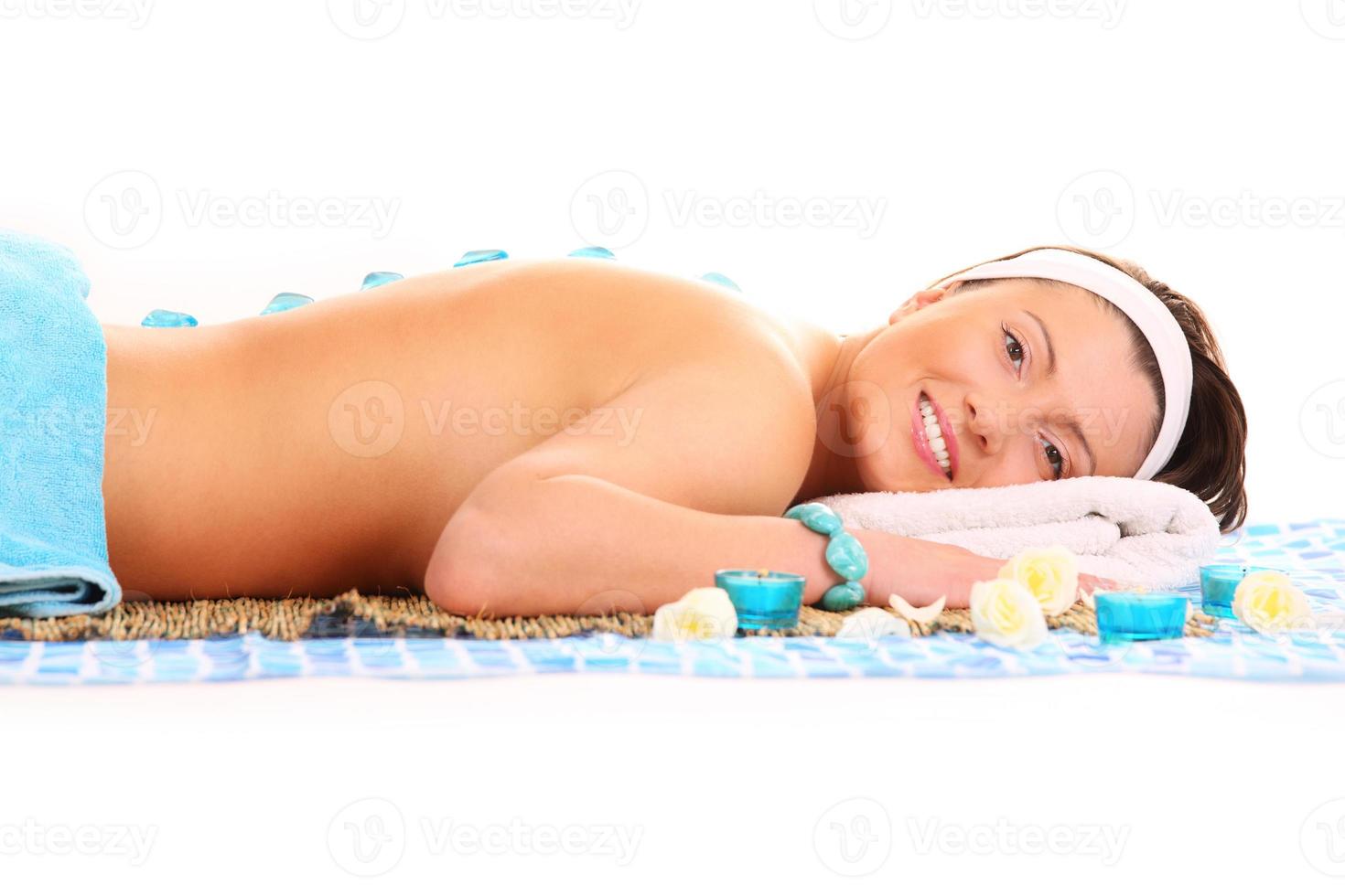 Woman doing spa treatment photo