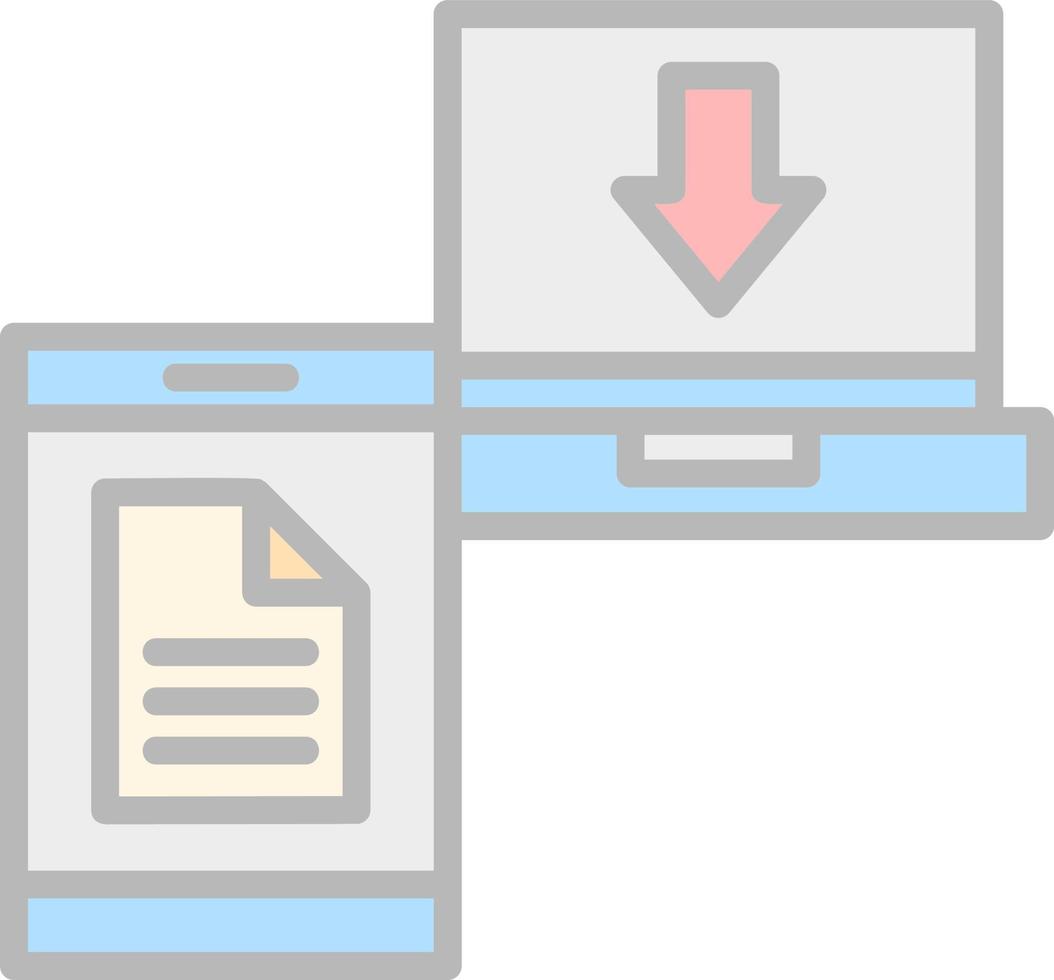 File Transfer Vector Icon Design