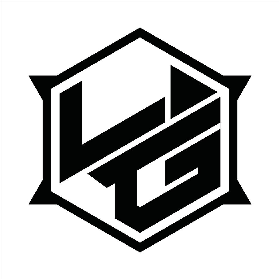 LG Logo monogram design template vector