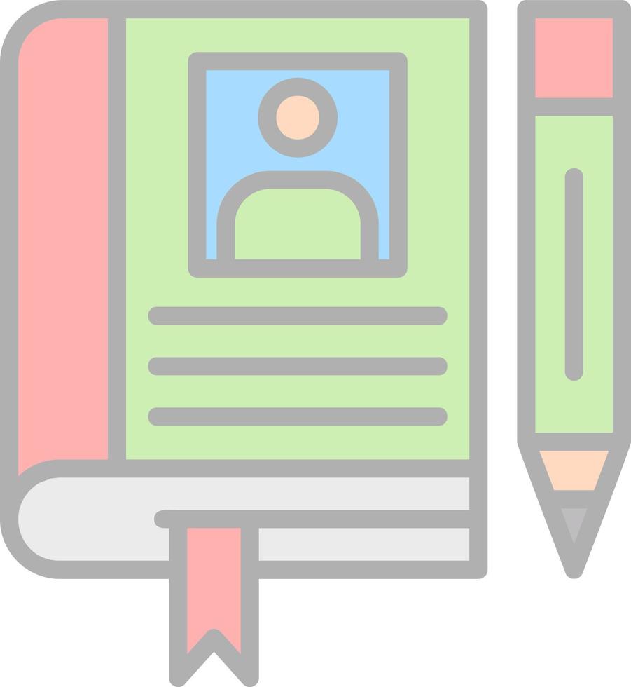 Biography Vector Icon Design