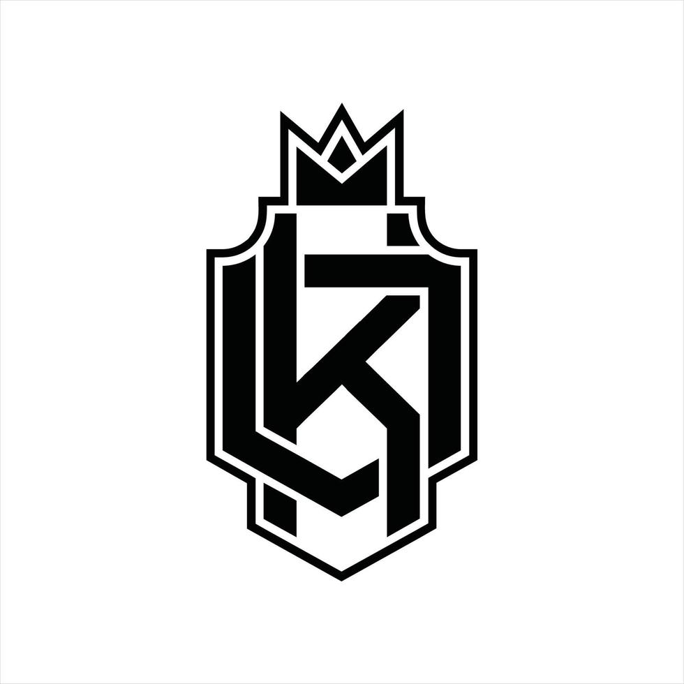 KD Logo monogram design template vector