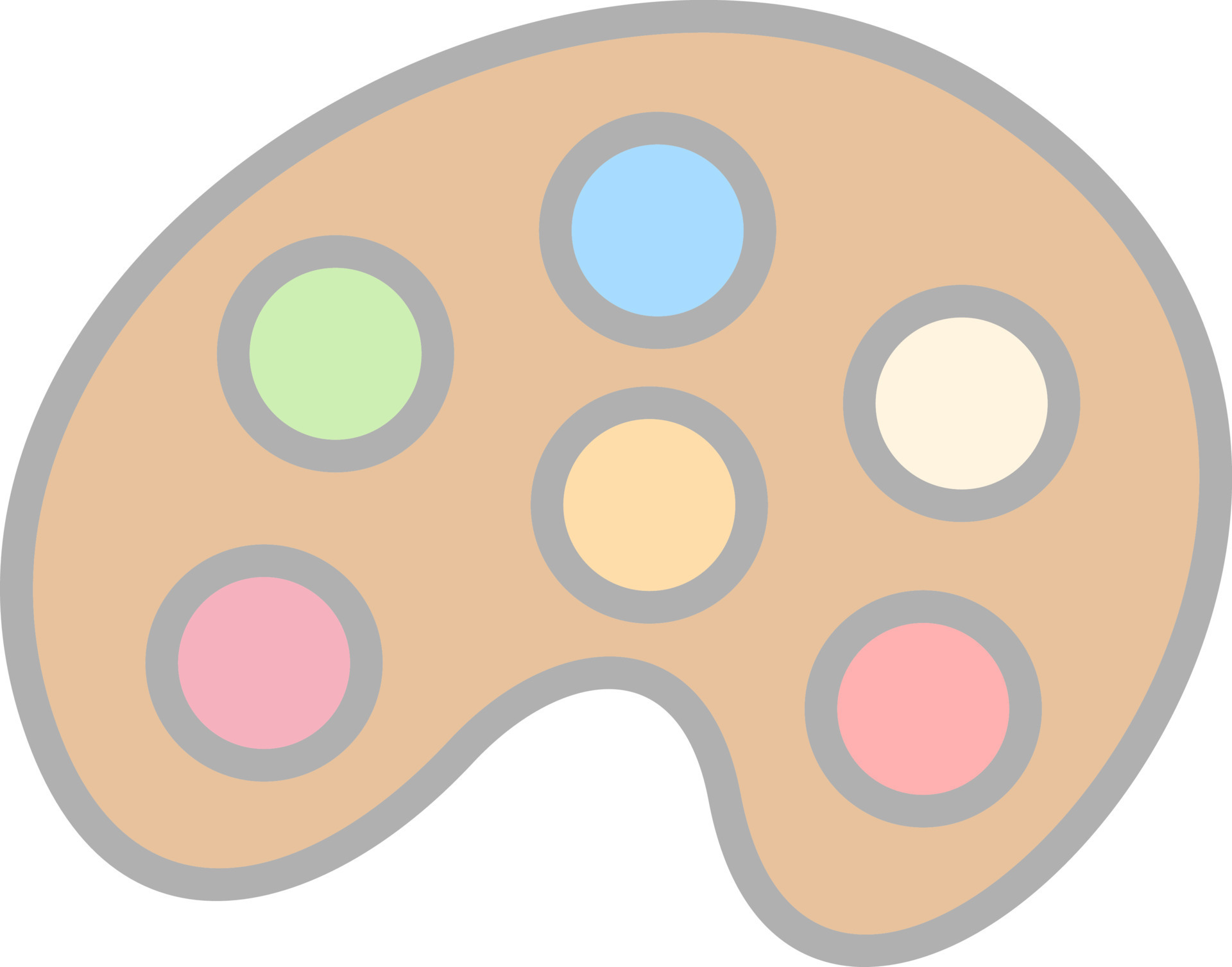 Paint Palette Vector Icon Design 16580109 Vector Art at Vecteezy