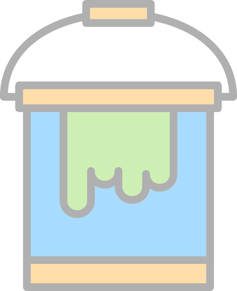 Paint Bucket Vector Icon Design