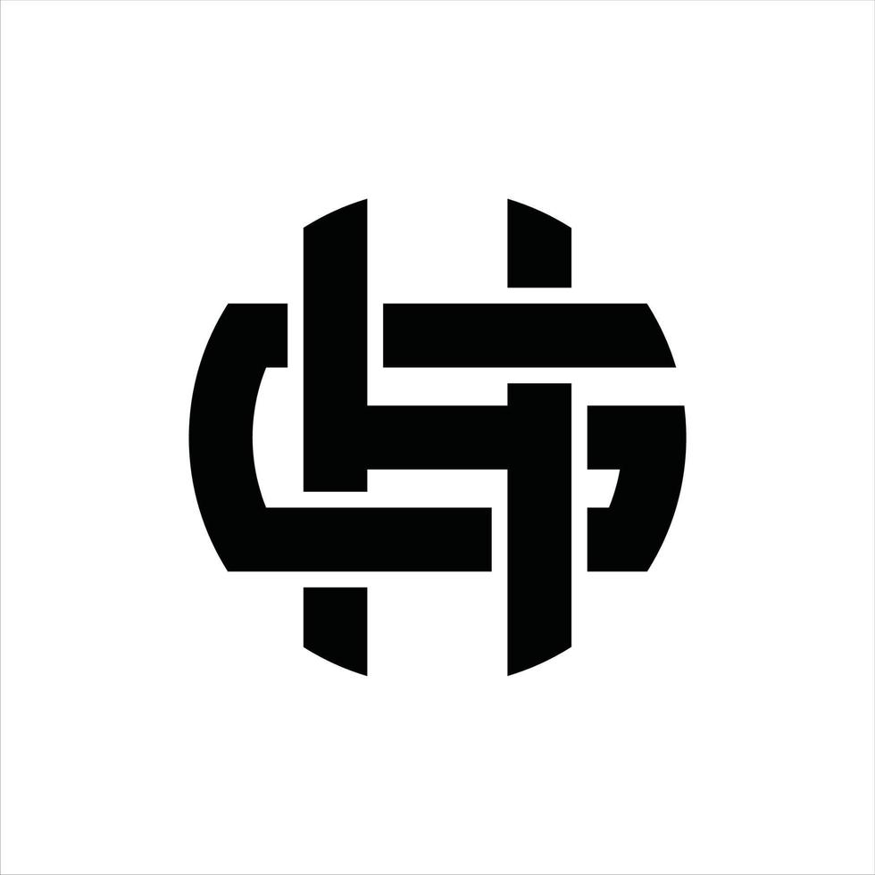 HG Logo monogram design template vector