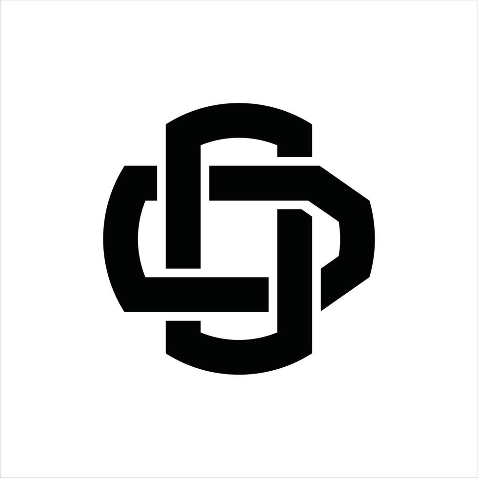 OD Logo monogram design template vector