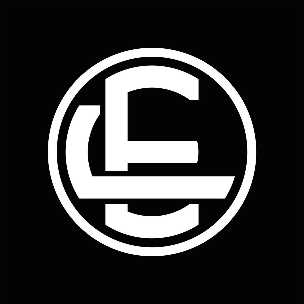 EL Logo monogram design template vector