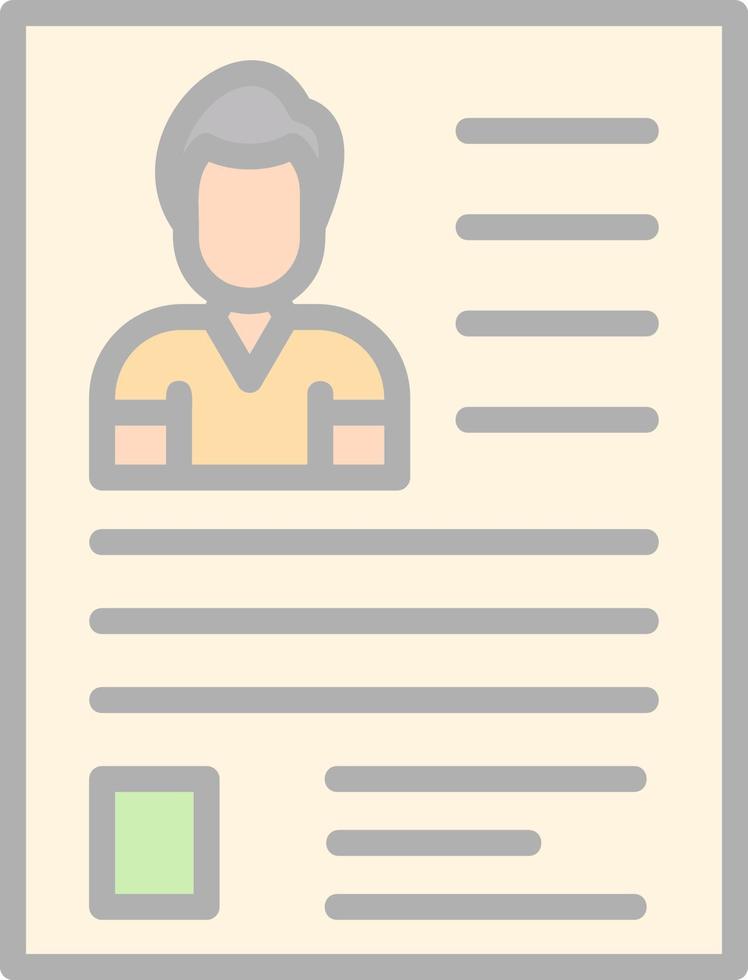Resume Vector Icon Design