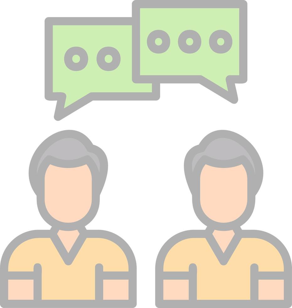 Conversation Vector Icon Design